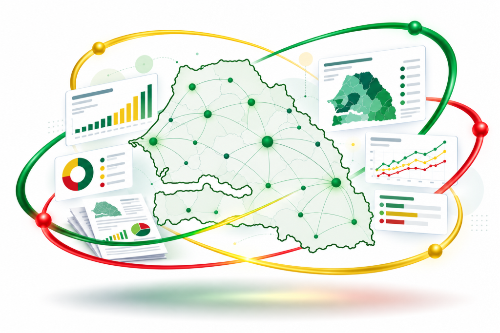 Illustration du Sénégal et des liens entre ses territoires